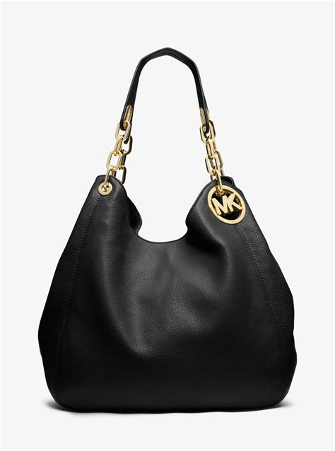 michael kors fulton tasche schwarz|michael kors shoulder bag.